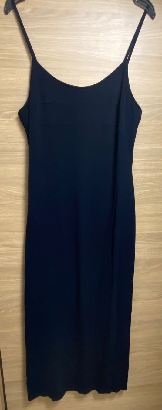 Vestiti: Blaues langes Kleid Madeleine Seitenschlitz – Difettoso da Ennetmoos venduto da Tabakfrei 1