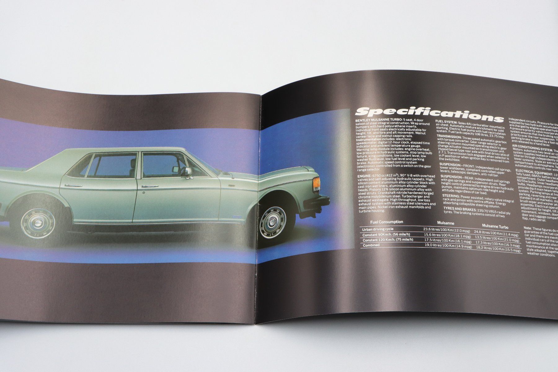Bentley Documenti: Bentley Mulsanne / Turbo 1982 Prospekt – Usato da Bühl b.Aarberg venduto da Collectorpassions 8