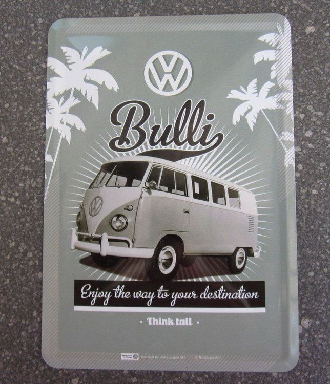 Retro Blechschild / Blechpostkarte VW Bulli, Nostalgic Art | Kaufen Auf ...