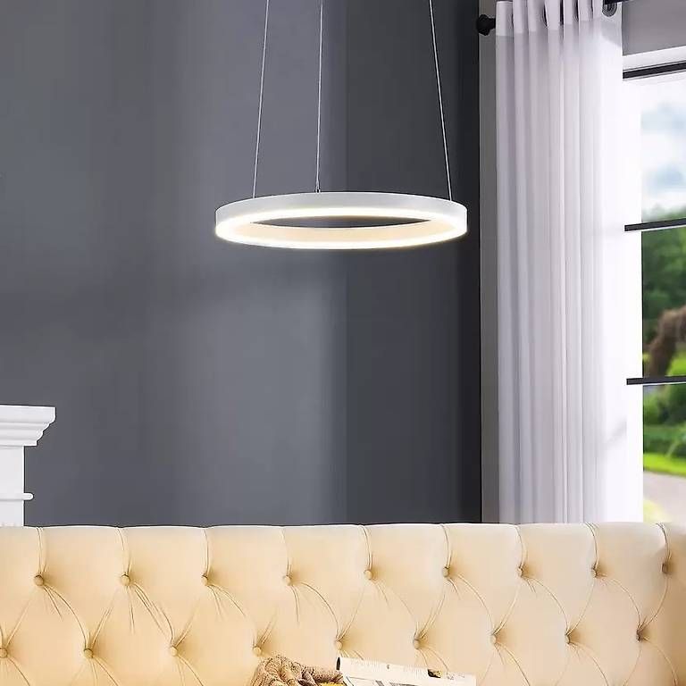 Lampadari & plafoniere: Weisse ringförmige Pendelleuchte – Usato da Schönenwerd venduto da Dolodusch50