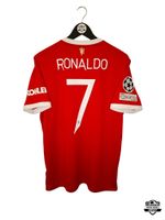 RONALDO #7 Original Manchester United 2021 UCL Home Trikot