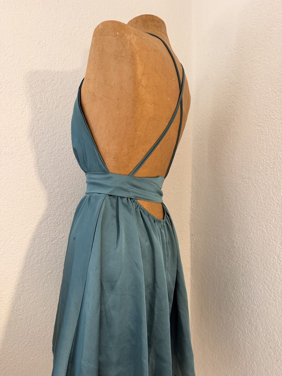 Vestiti: Robe d'été turquoise - Taille S - Dos nu - Parfaite! – Usato da chamoson venduto da agr_y2m5 1