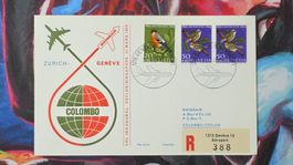 CL36 Enveloppe + Timbre Suisse - Theme Aviation 1969