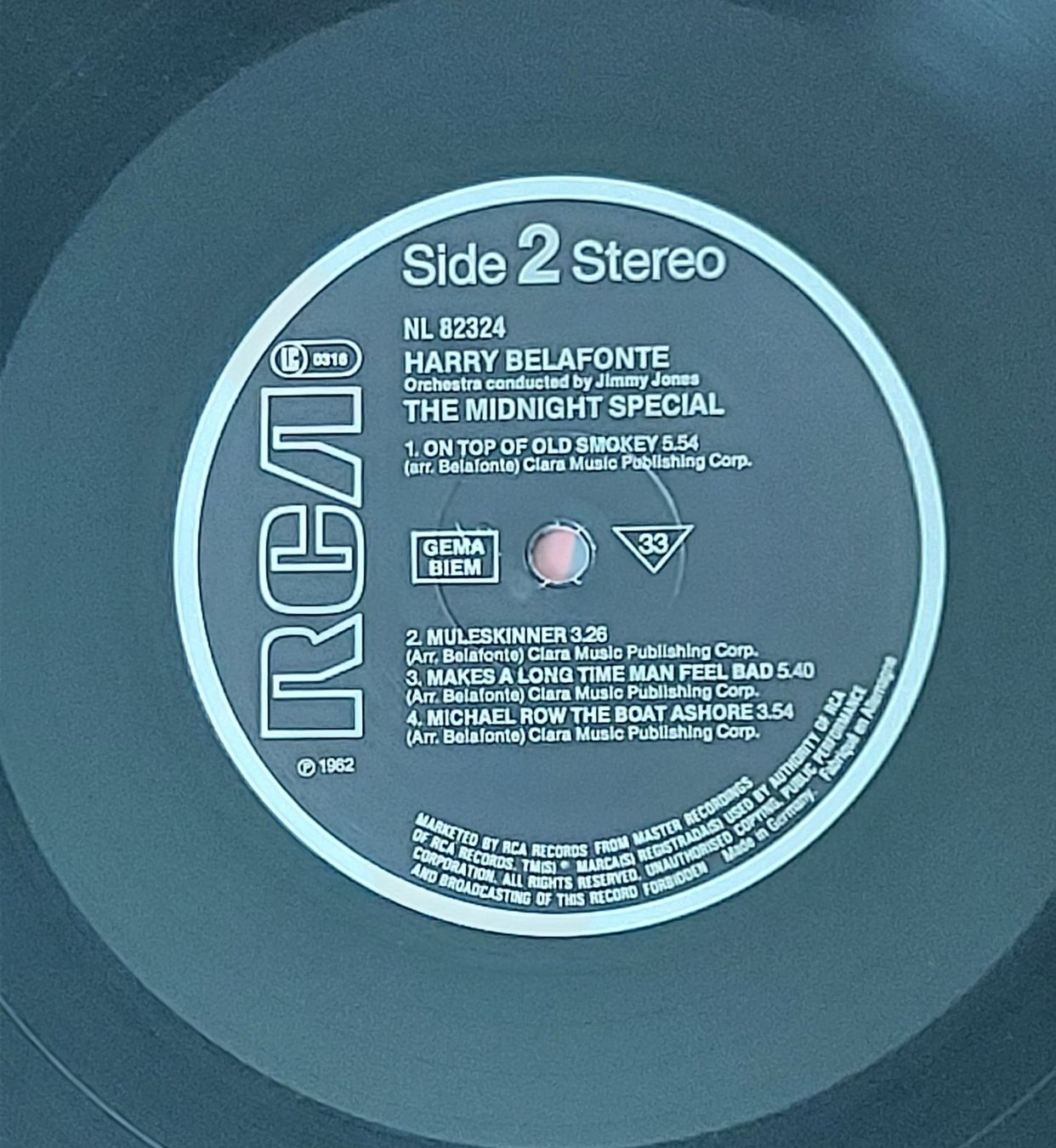 Schallplatten: LP - HARRY BELAFONTE - THE MIDNIGHT SPECIAL – Gebraucht aus Steckborn von Quo7 2