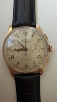 Butex Landeron Chronograph Uhr 18 k Gold funktioniert