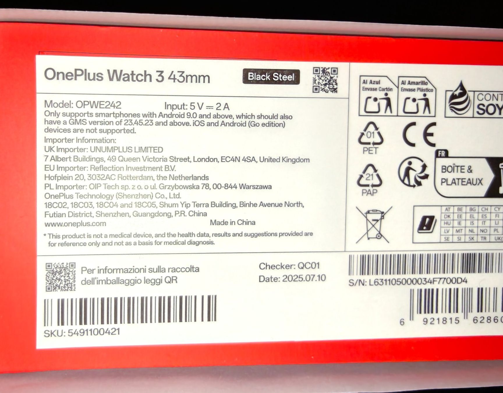 OnePlus Smartwatch: OnePlus Watch 3 – Neu und originalverpackt aus Riehen von Jeronimo8 2