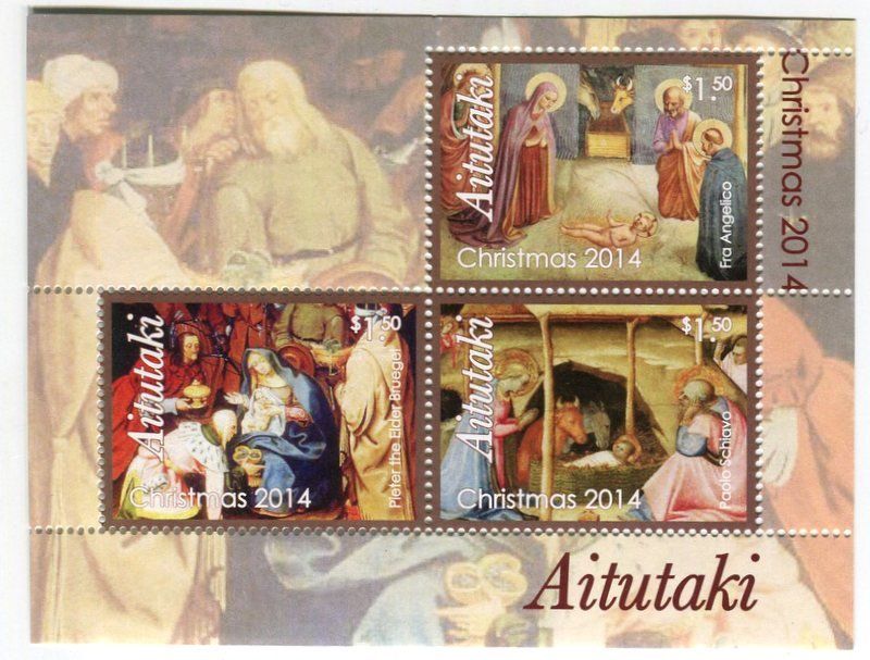 Alle Briefmarken: Block "Weihnachten". Aitutaki. – Neu und originalverpackt aus Basel von Butsch5