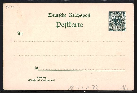 Cancelleria postale: Litho Berlin, Reiterstandbild Kaiser Wil – Usato da Berlin venduto da bartko-reher 1