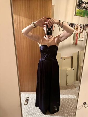 Abendkleid Dunkelblau Gr. 36