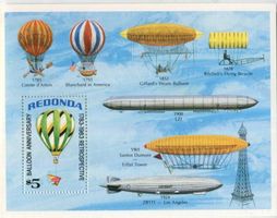 Block "Heissluftballon". Antigua und Barbuda