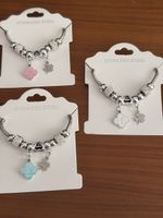 Bracelet argenté en acier inoxydable 