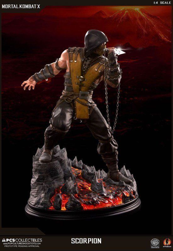 Sculture & Statue: Mortal Kombat Scorpion 1/4 Scale Regular Statue – Usato da Au SG venduto da Neltras 4