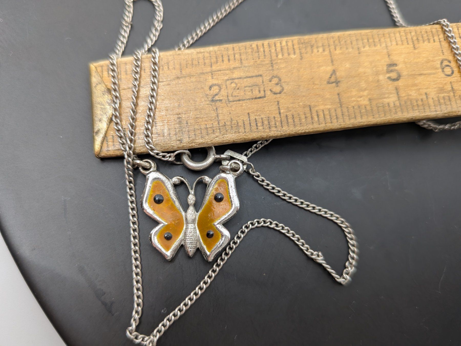 Catenine: Halskette Silber 800 mit Schmetterling – Usato da Emmen venduto da magelan 2