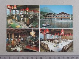 Faulensee, Werbe Faltkarte Strandhotel Seeblick, Thunersee
