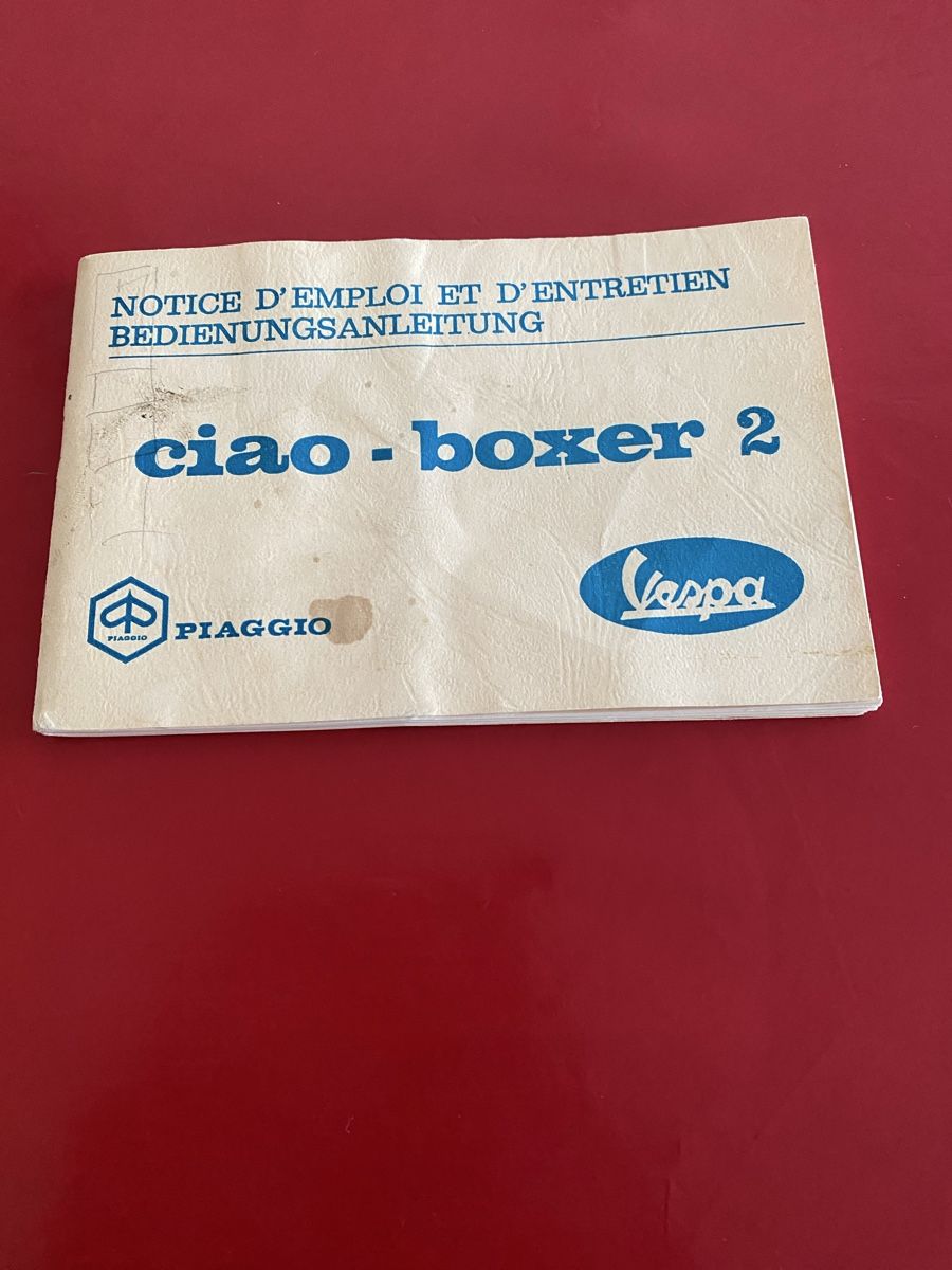 Piaggio Ciclomotori: Bedienungsanleitung Ciao - Boxer 2 – Usato da Luzern venduto da Harikan