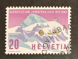 1962 Jungfraujoch und Mönch 20 C. ET (ZNr 387)
