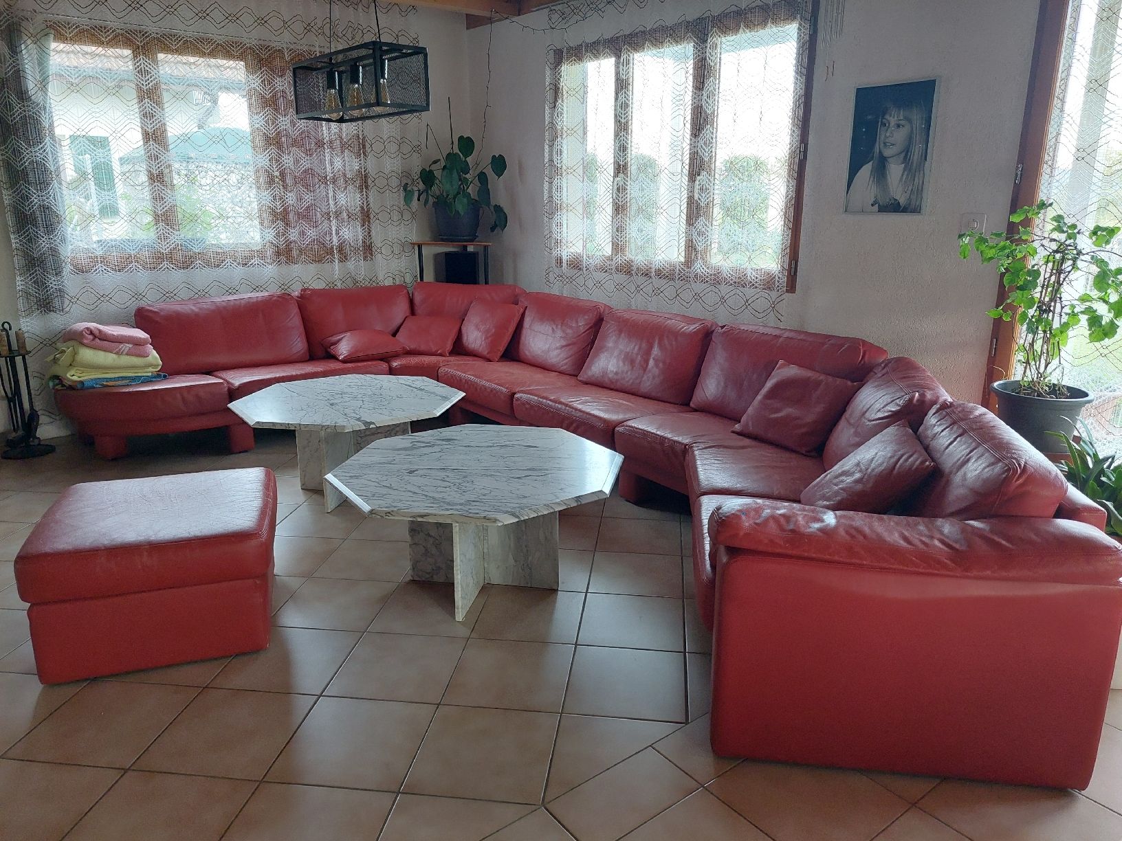 Divani: Sofa Leder rot – Usato da Frauenfeld venduto da bab_7qkj