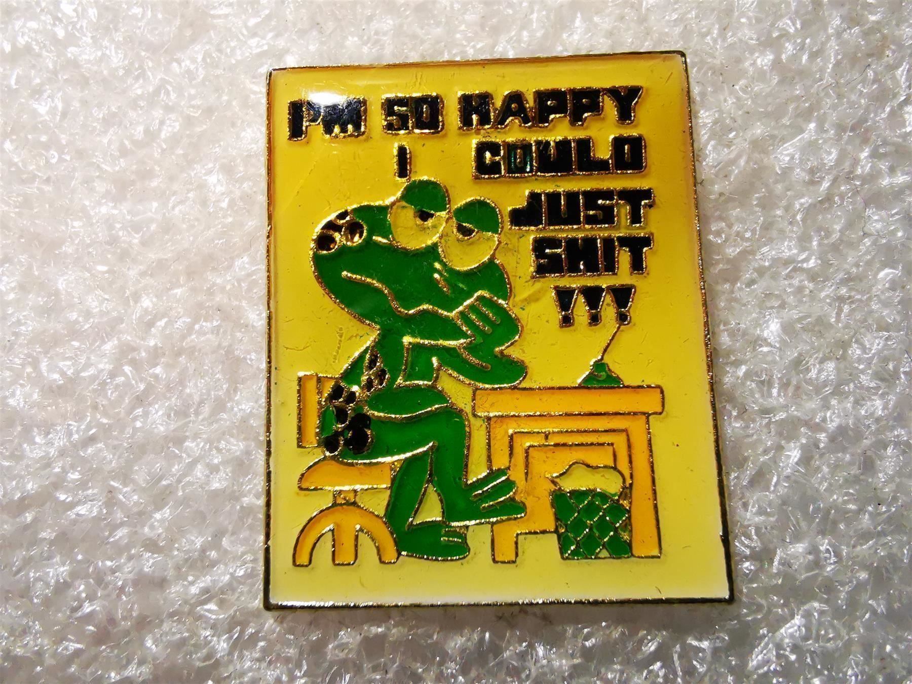 Placchette & Badge: Ansteckpin 17: Im so happy – Usato da Oppligen venduto da Pin-Fall-Shop