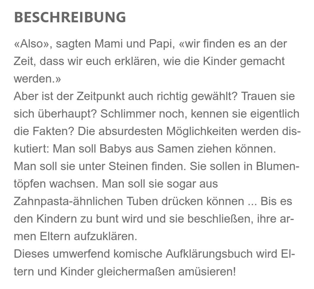 Livres: Buch "Mami hat ei Ei gelegt" – D'occasion à Meggen par Lunime 2