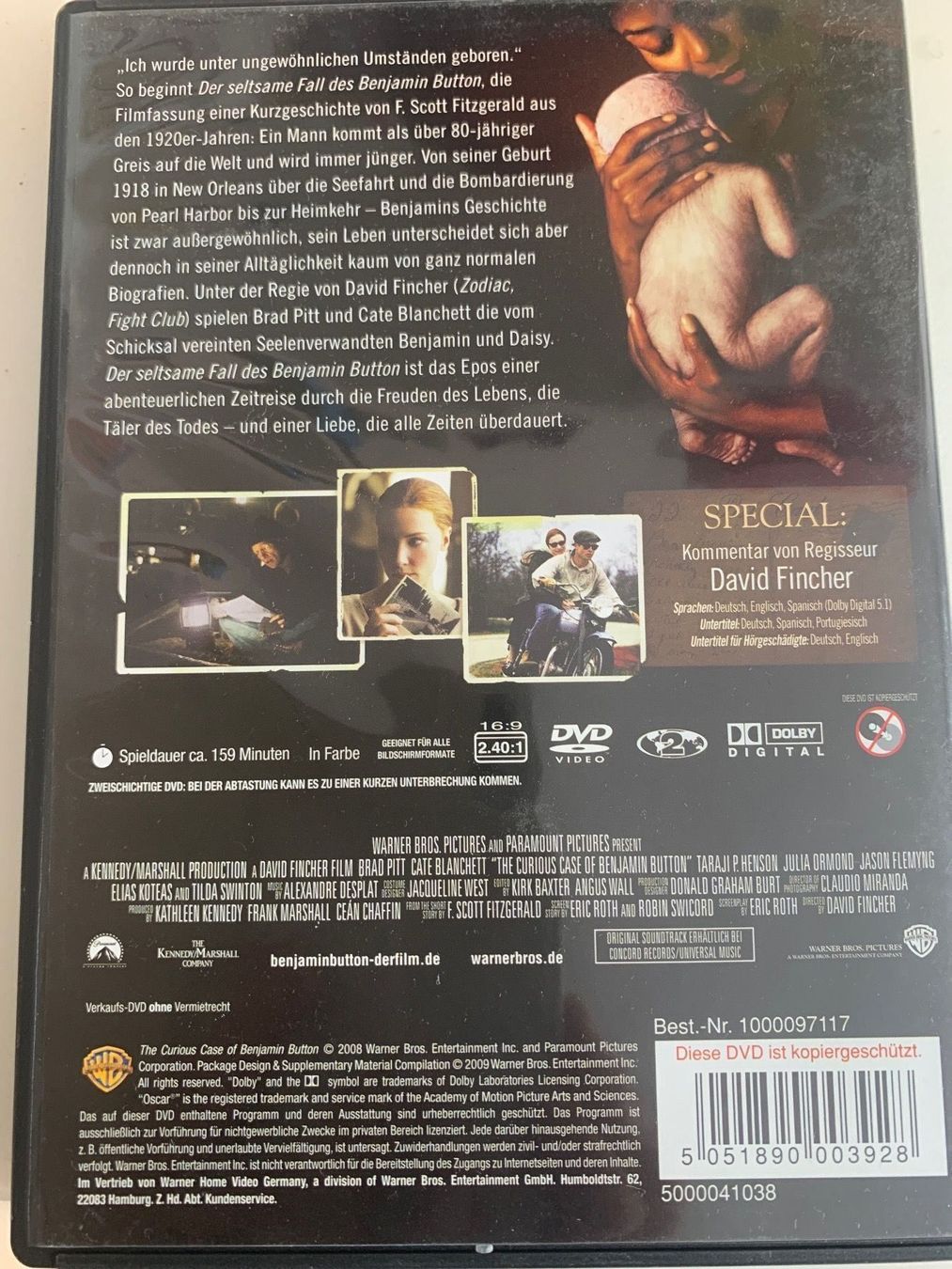 Tutti i DVDs: Der seltsame Fall des Benjamin Button – Usato da Kreuzlingen venduto da jamie45 1