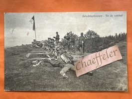 Ansichtskarte Gefechtsschiessen Schützen-Bat 6 gelaufen