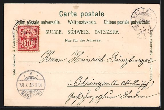 Cartoline postali: Litho Baden, Casino, Schloss Stein, Scha – Usato da Berlin venduto da bartko-reher 1