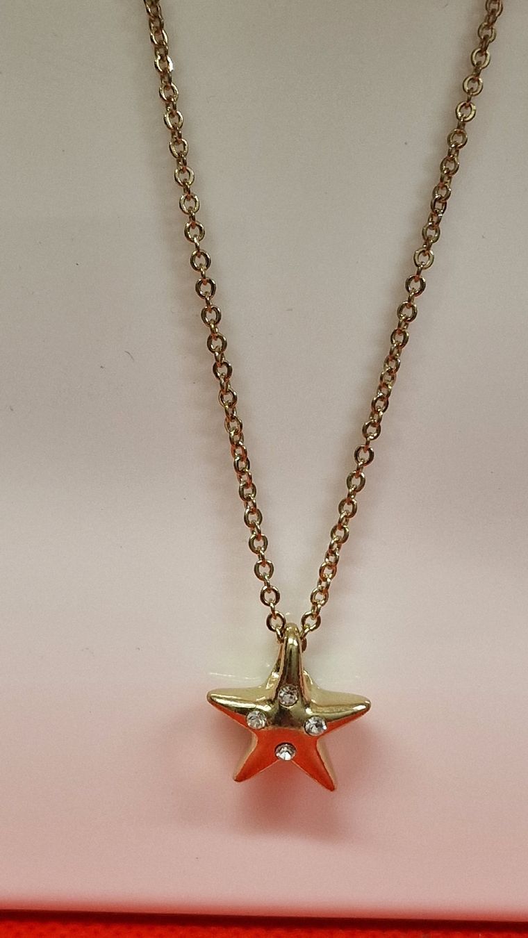 Ketten: Stern Halskette mit Strass - Modeschmuck ✨ – Gebraucht aus Herisau von Antiques.AR 1