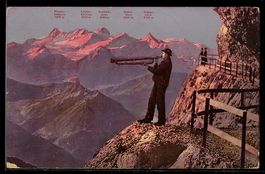 AK Pilatus-Kulm, Ansicht mit Berneralpen