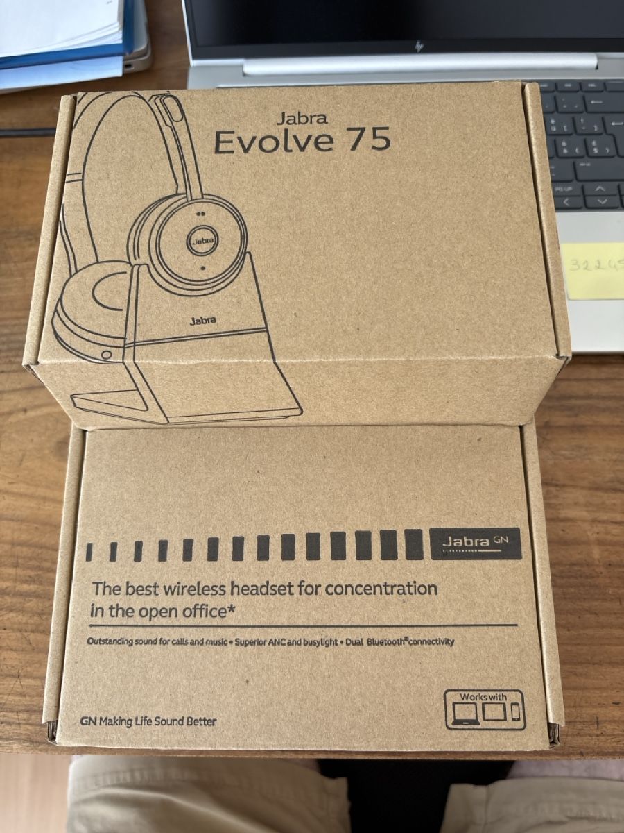 Jabra Cuffie: Jabra Evolve 75 inkl. Ladestation – Nuovo e nell'imballaggio originale da Zürich venduto da lorenzflurin