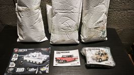 Set bricks cars tank