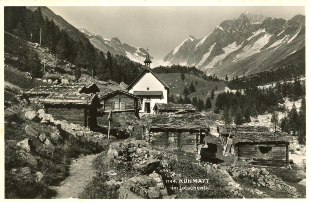 Cartoline postali: Kühmatt  VS  im Lötschental  -   4  diverse Karten – Usato da Brig venduto da Valcards54 1