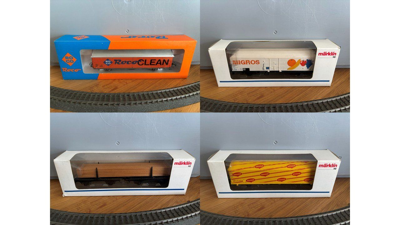Märklin Modelleisenbahnen: 4x Güterwagen Märklin & Roco – Gebraucht aus Bremgarten AG von Trombone98 1