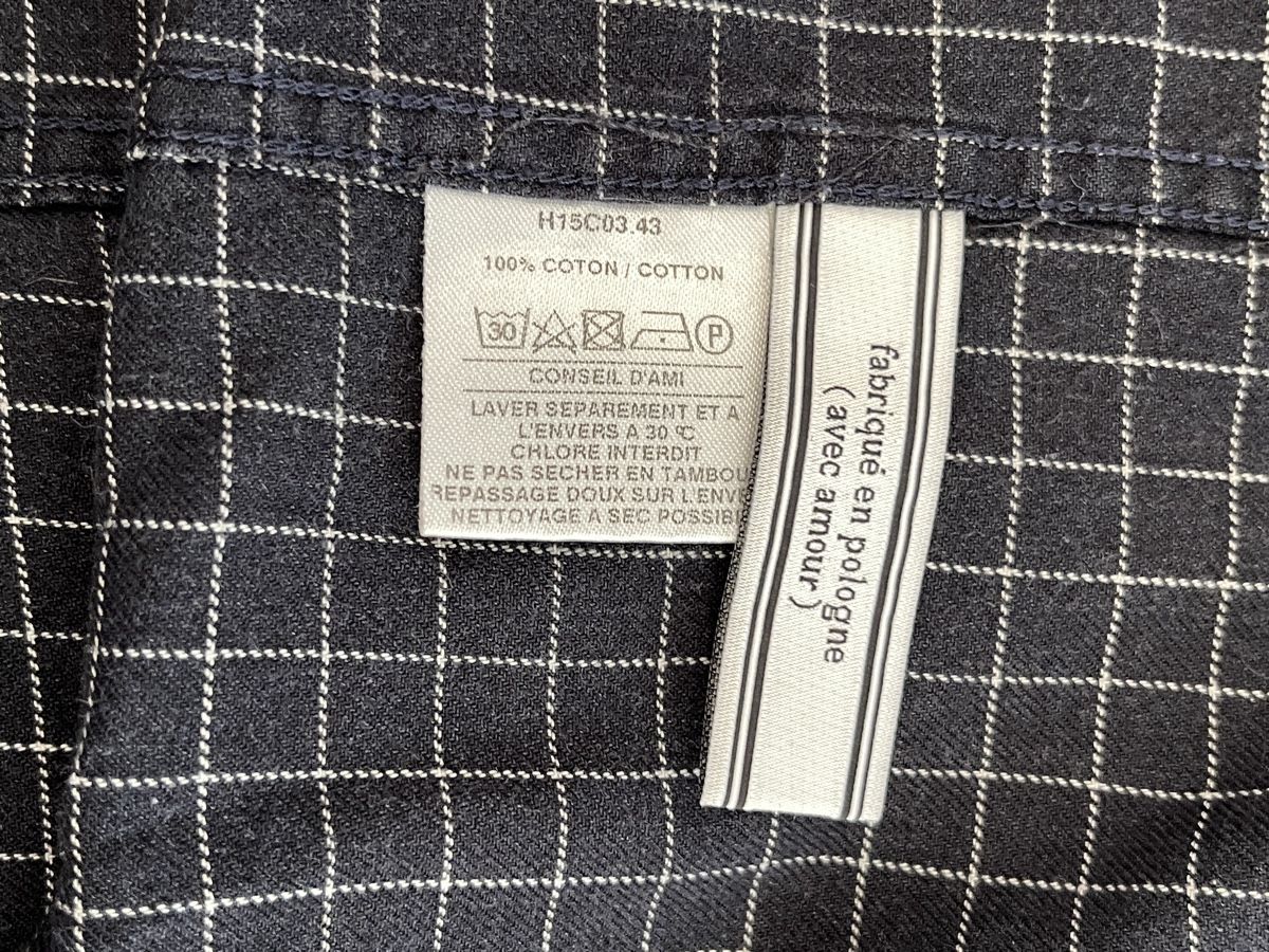 Camicie: AMI Button-Down Hemd – Kariert, Gr. 41 / M / 100 % Baumwolle – Usato da Zürich venduto da Recode.Fashion 8