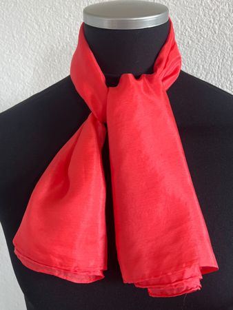 Foulard, 100% Seide, mattes Kardinalrot, NEU