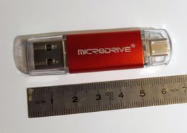 64 GB Memory Stick Duo Rot USB 2.0 OTG  und C anschl.