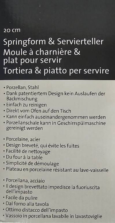Teglie da forno: Springform und Servierteller 20cm – Usato da Münchenbuchsee venduto da Bussistyle 1