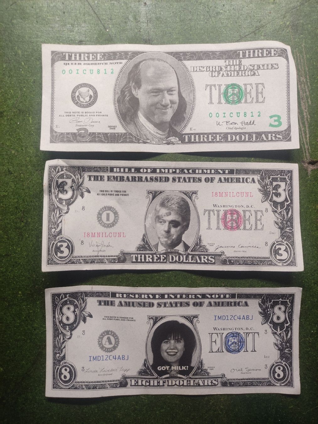 Banconote: 3 & 8 $ Dollar Noten – Usato da St. Gallen venduto da Pintador