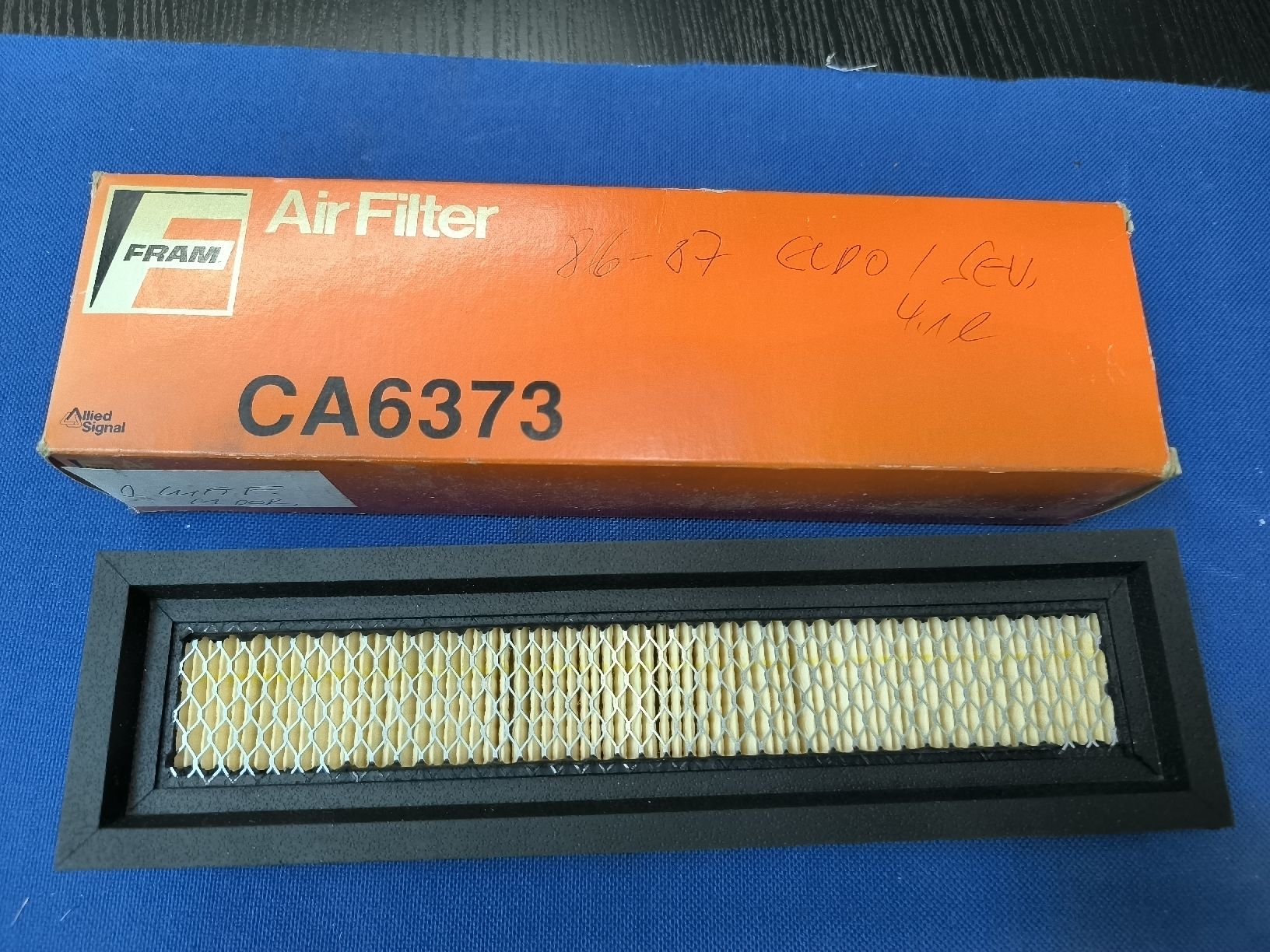 Cadillac Toutes les pièces auto: Fram Luftfilter CA6373 neu Cadillac Eldorado 86-87 – Neuf avec emballage d'origine à Oberwil b. Zug par Gto469
