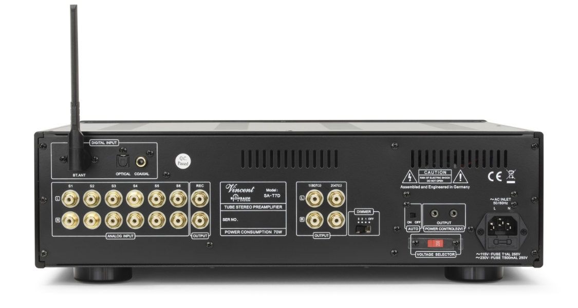 Vincent Verstärker: Vincent SA-T7 MK High-End Vorverstärker Silber – Neu und originalverpackt aus Frick von hifimarkt 1