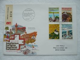 1987 FDC 200 Jahre Tourismus SBK 753 - 756