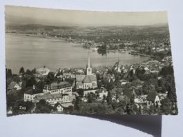 Zug - Zentrum mit See - gelaufen 1949