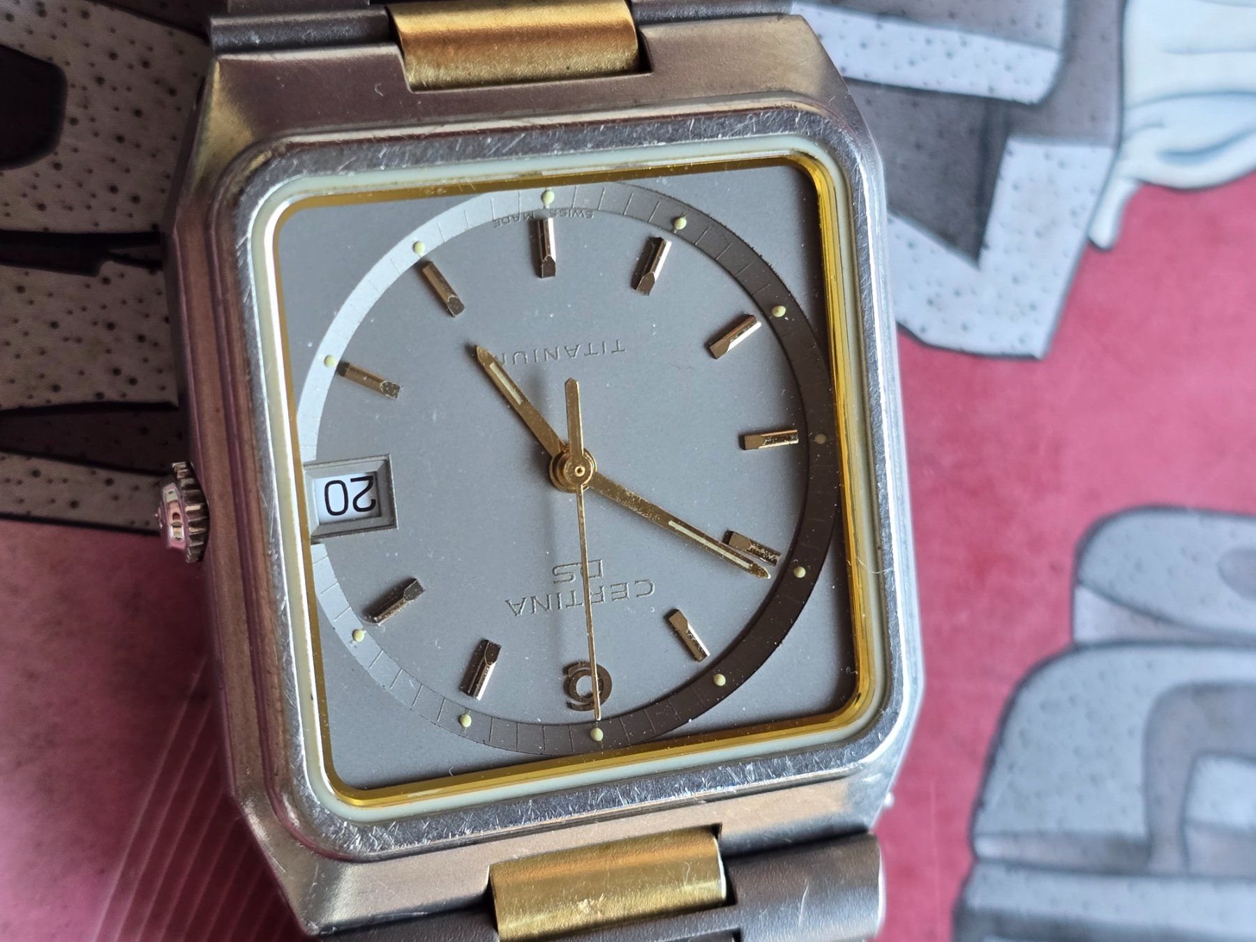 Certina Orologi: 355 Certina DS Titanium / Gold wunderschoen – Usato da Muri AG venduto da Corredor 3