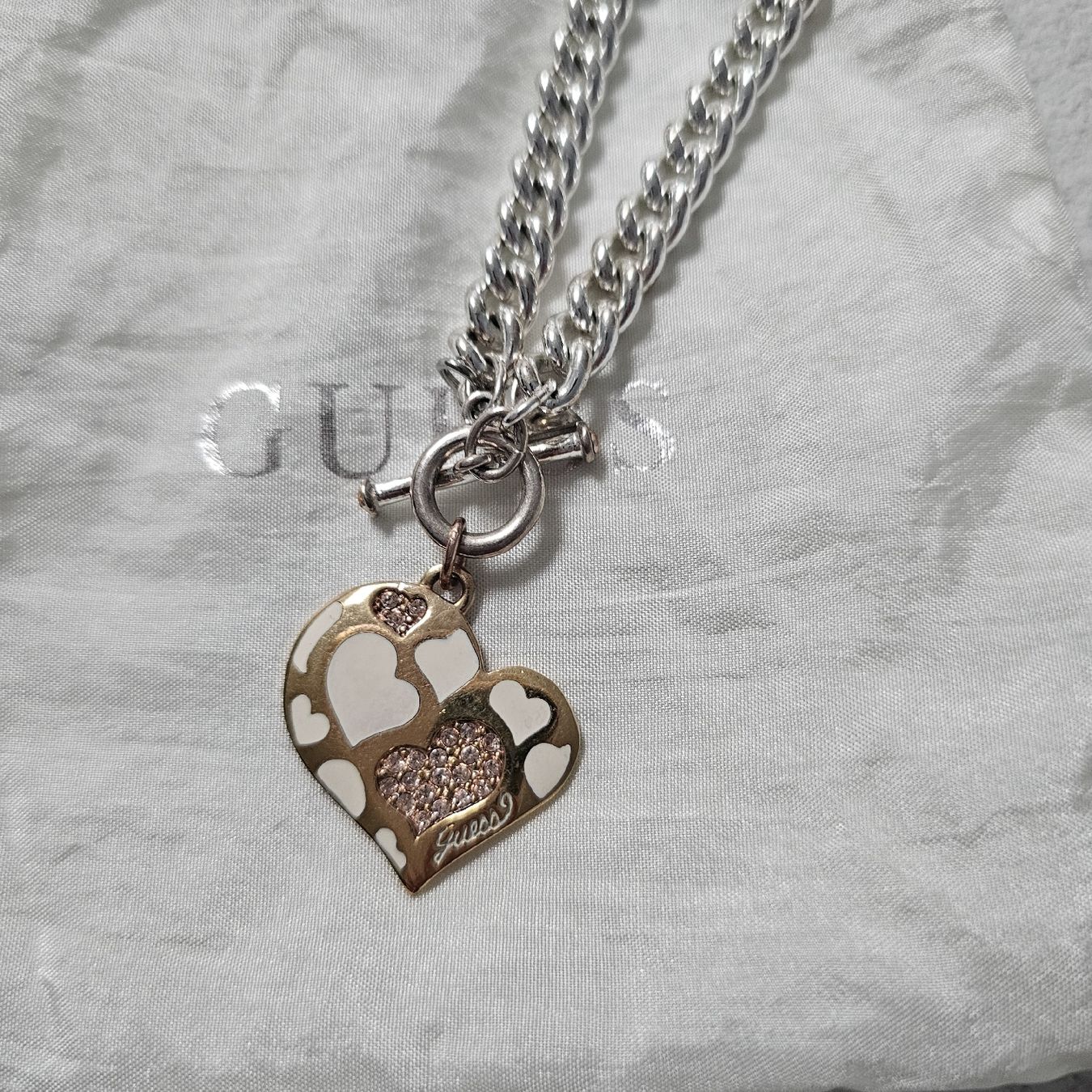 Guess Catenine: original Guess grosse collier heart – Nuovo (secondo la descrizione) da bellinzona venduto da zeus6535 1