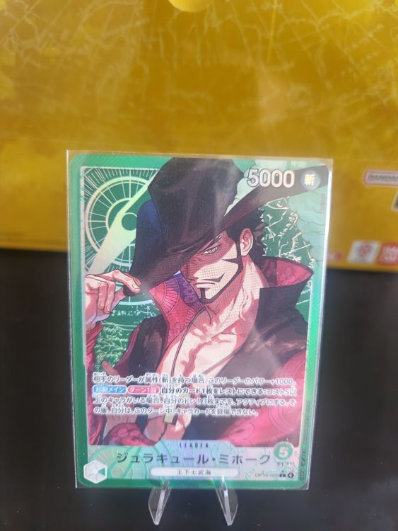 One Piece TCG Mihawk Leader AA OP14-020 JP (Neu (gemäss Beschreibung ...