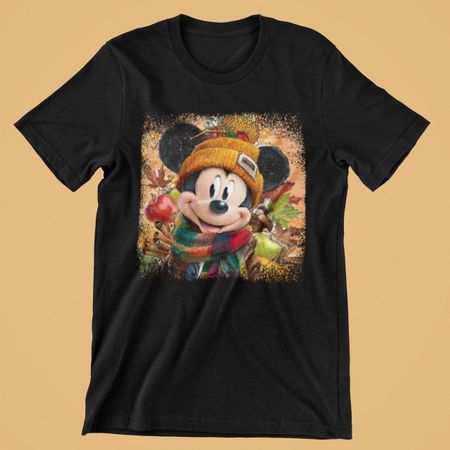Herbst Mickey Maus Baumwolle T-shirt NEU