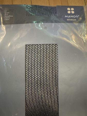 Manor Glitzer Strumpfhose Gr. S Schwarz Neu