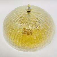 Goldene Deckenlampe im Vintage Design, Glaslampe