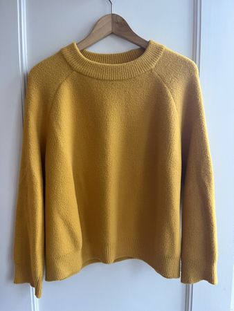 Bequemer gelber Damenpullover, Zara, Gr. L
