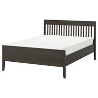 IKEA Idanäs Bettgestell dunkelbraun mit Lattenrost