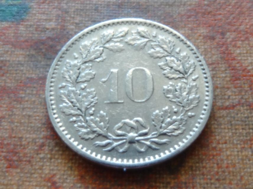 Alle Münzen: 10 Rp. 1972 – Gebraucht aus Romanel-sur-Lausanne von Swift13 1